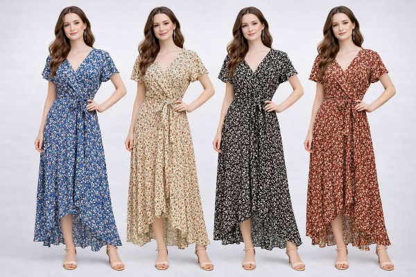 Sukienki damskie Roz Standard,  Mix Kolor .Paczka 12 szt 1